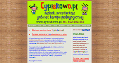 Desktop Screenshot of cypiskowo.pl