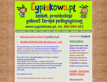Tablet Screenshot of cypiskowo.pl